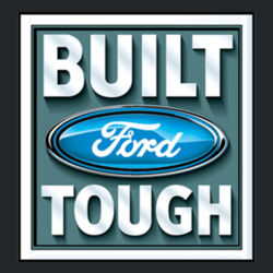 Built Ford Tough - Ladies V-Neck T Design