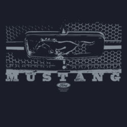 Mustang Grill - Ladies V-Neck T Design